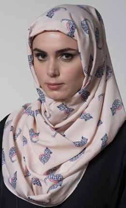 Edith Cat Print Hijab