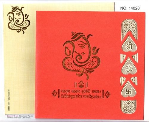 Hot Stamping Handmade Wedding Cards