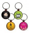 Set Of Four Metal Key Chain Collection For Positivity 