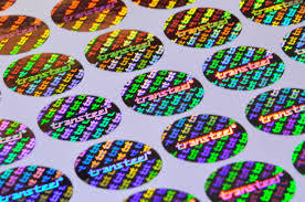 Silver 3D Hologram Label