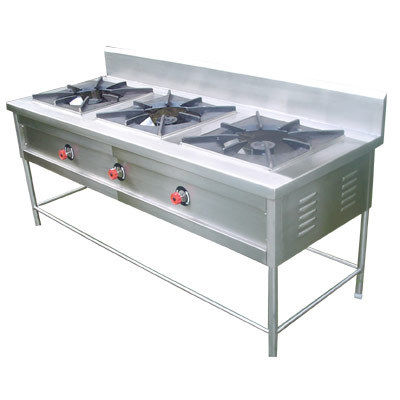 3 Burner Commercial Kitchen Range