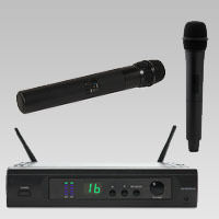 Wireless Handheld Microphone - Lightweight Polycarbonate, 275-foot Extended Range | Dynamic Capsule, Cardioid Polar Pattern, Interchangeable Microphone Compatibility, Lock Mode, Power Control