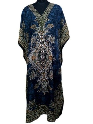 Blue Color Printed Kaftan Top