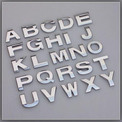 Metal Word Cutting Label Sticker