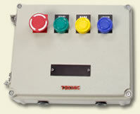 Control Panel Station - Cast Aluminum Enclosure | IP 65, Nema 4X, Customizable Actuators, Epoxy Finish Options