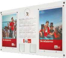 Wall Calender With Clock And Poster On Sunboard By SUPREME OVERSEAS