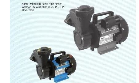 Monoblock Pumps - Durable Quality Components, Efficient Water Supply for Agriculture and Commercial Use