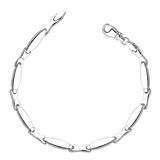  Inline Link 925 Sterling Silver Bracelet For Men