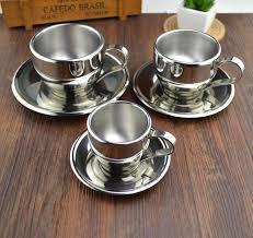 Designer Steel Tea Cups Set