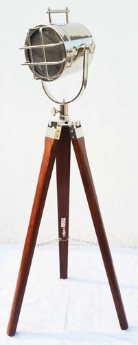 Handmade Nautical Marine Spot Search Light Designer Studio Tripod Lamp