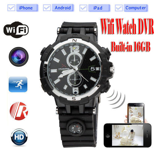 Hd Night Vision Spy Wi Fi Watch Cameras Application: Hotels