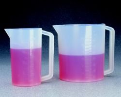 PFA Graduated Plastic Beakers with Handles