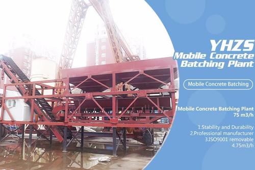 Yhzs25 Low Cost Mini Mobile Sand Cement And Beton Concrete Batching Plant