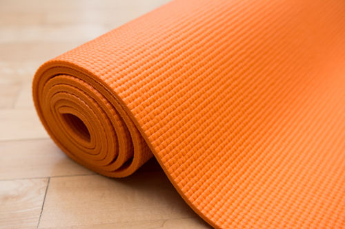 Rolled Up Yoga Mat