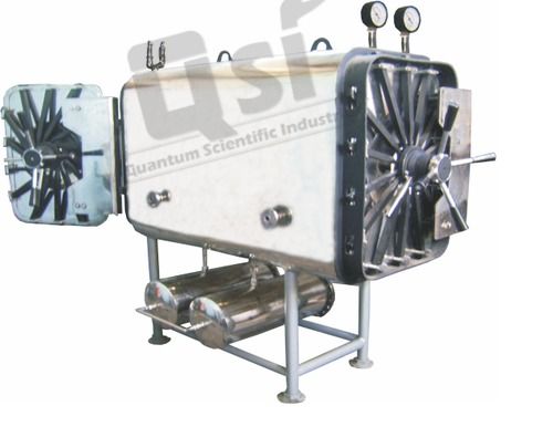 White Semi Automatic Autoclave