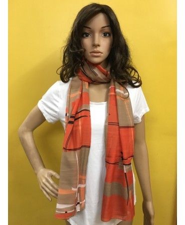 Orange Polyester Stoles