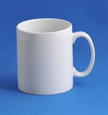 Plain White Color Sublimation Mug with Handle for Coffee, Tea and Other Beverage