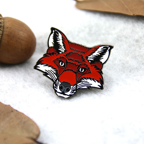 Hard Enamel Pins For Red Fox