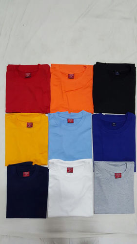 Plain Round Neck Cotton T Shirts