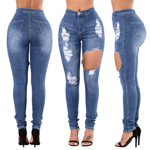 Blue Ladies Funky Jeans at Best Price in Guangzhou | Guangzhou Aosters ...