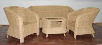 Cane Sofa Set