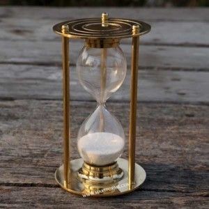 Classic vintage Brass Hourglass Sand Timer