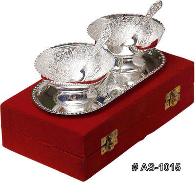 Capsol Silver Plated Brass Bowls Set Of 5pc