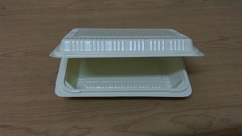 Disposable Clamshell - 750 ml Size, Ideal for Semi Dry Food Products like Burgers and Fries