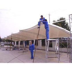 White Outdoor Vehicle Parking Shed