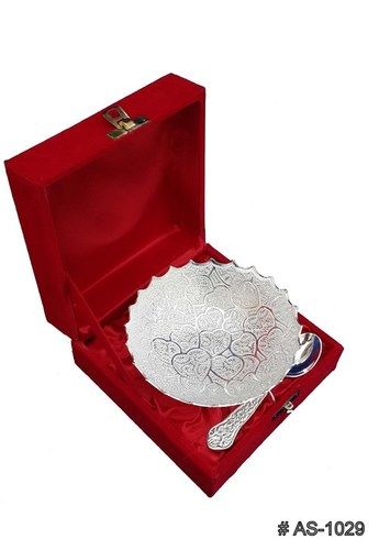 Silver Plated Heart Bowls Gift Set