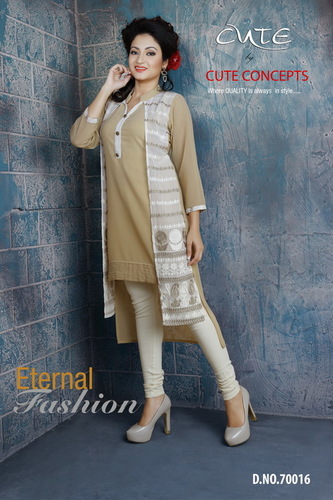 georgette kurti