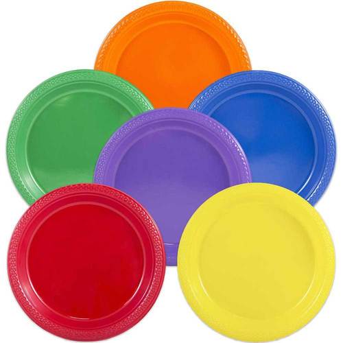 Colorful Plastic Plates