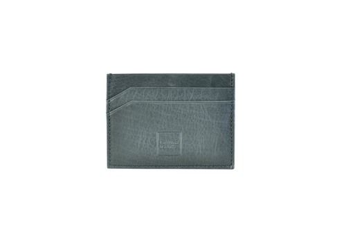 Genuine Leather Black Unisex Card Holder