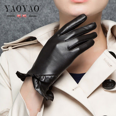 Pure Leather Gloves Gender: Unisex