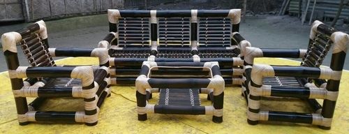 Bamboo Three Seater Sofa Set