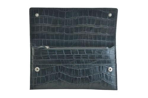 Genuine Leather Black Ladies Wallet