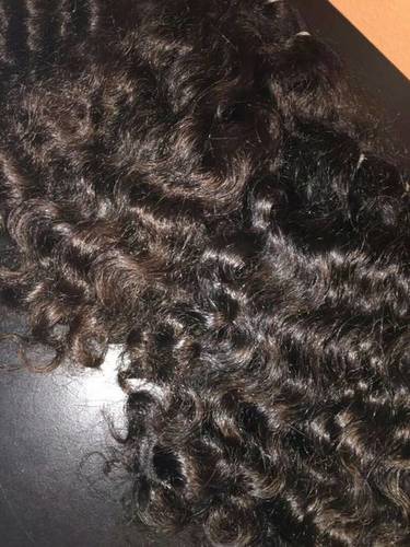 Single Drawn Curly Bulk Human Hair