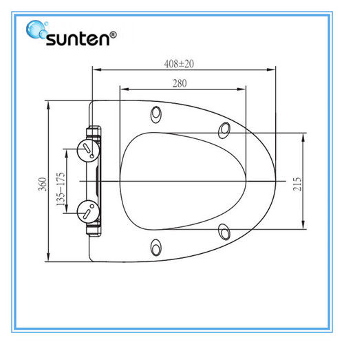 V Shape Urea Material Toilet Seat Covers Size: 408*360