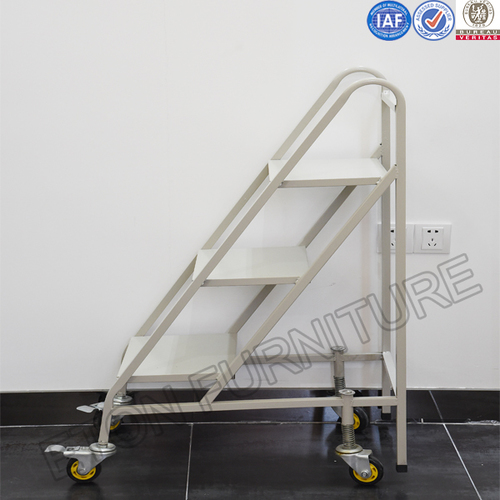Library Furniture Book Ladder - Cold Rolled Steel, 1050x650x400mm | 10-Year Warranty, 200-300kg Load Capacity, Eco-Friendly Powder Coating