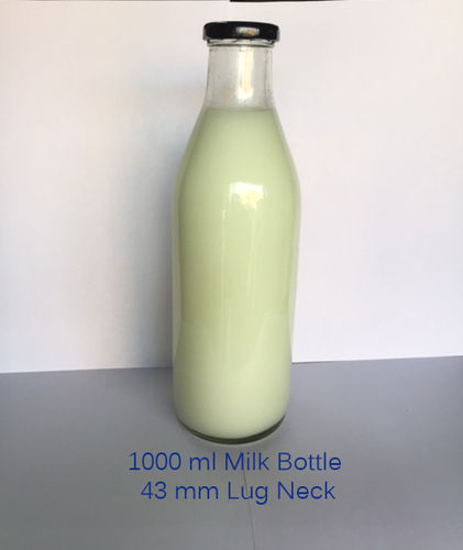  1000 मिली दूध और जूस ग्लास की बोतलें 