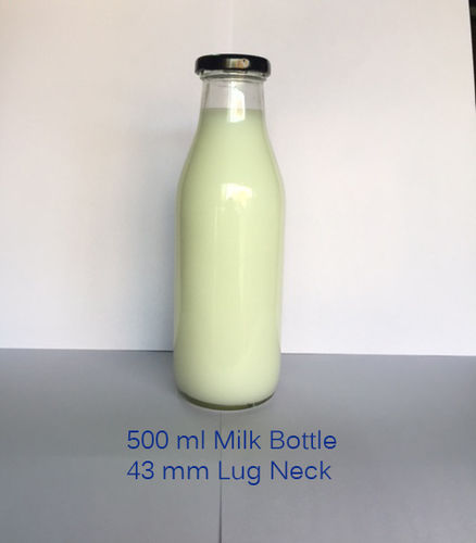  500 मिलीलीटर दूध और जूस ग्लास की बोतलें 