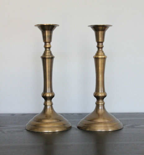 Gold Brass Candle Stick Holders