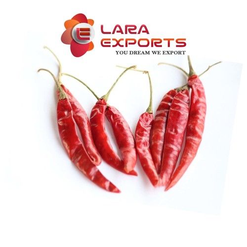 Dried Red Chillies - Smaller Size 6-8cm, Bright Red Color | Pungency 75,000-110,000 SHU, ASTA 50-60