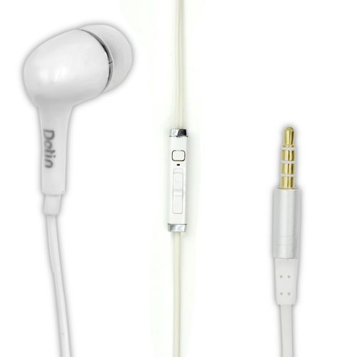 Universal Hands Free With Mic And Stereo Sound Bass (White Color)