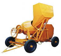 Orange Construction Concrete Mixer Machine