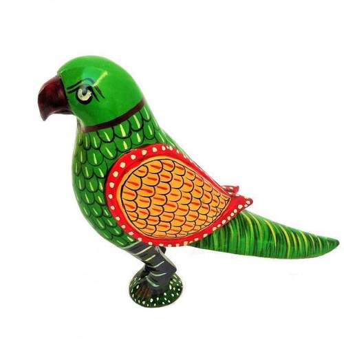 Wooden Painted Parrot