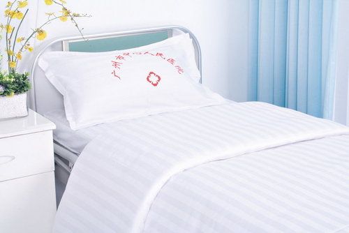 Hospital Bed Sheet With Printed Logo