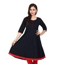 Black Cotton Kurti