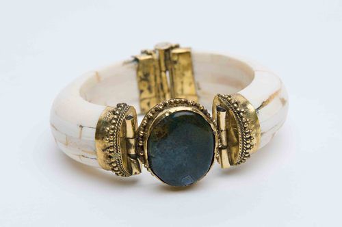 Bone Stone Bangle