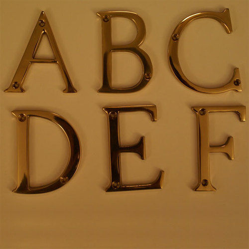 Brass Alphabets